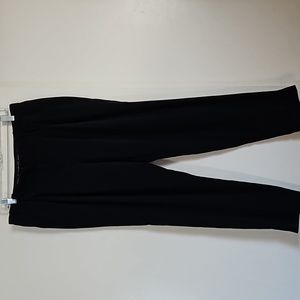 Apostrophe Black Pleated Tapered Leg Pants Size 10